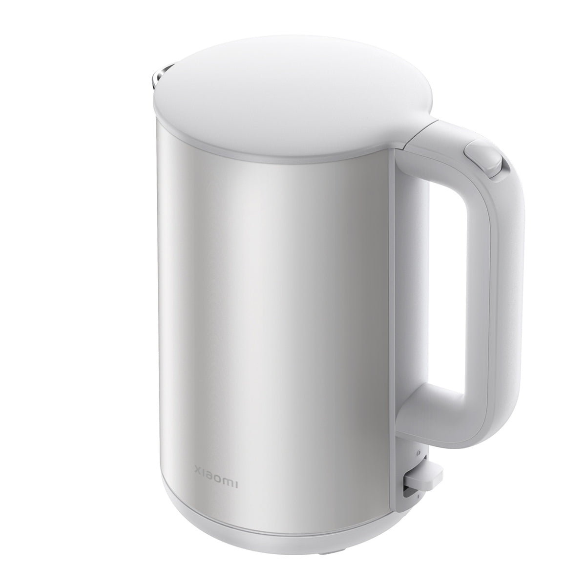 White electric kettle on a white background