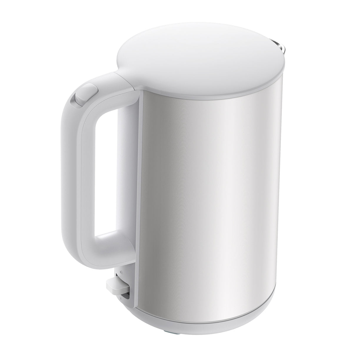 White electric kettle on a white background