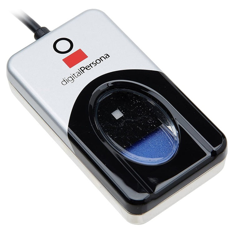 HID DigitalPersona 4500 USB fingerprint reader – angled view