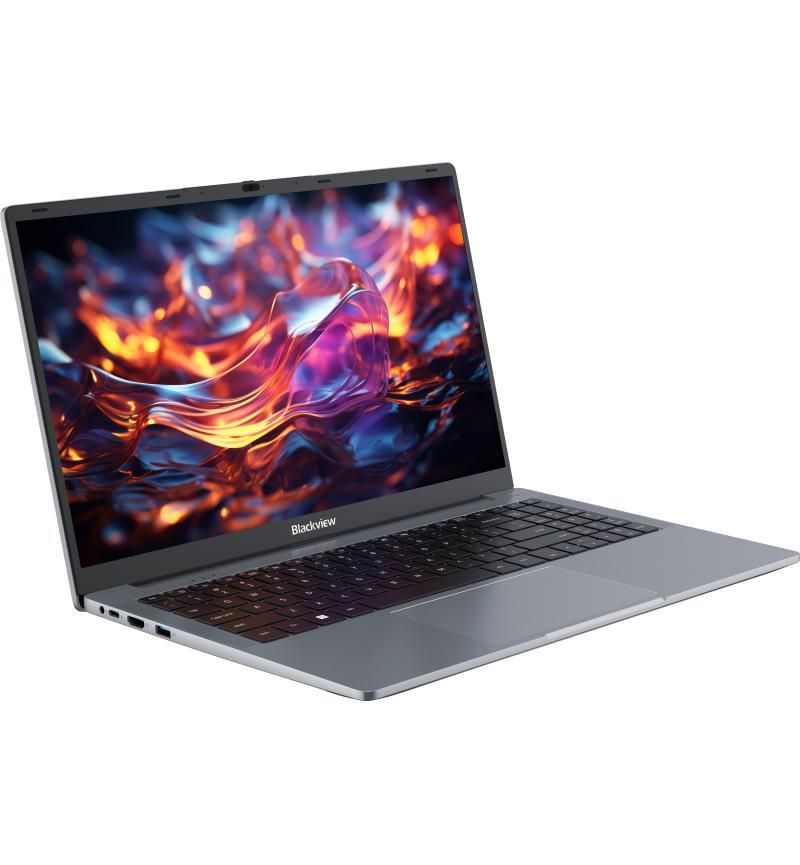 Side profile showing the laptop's 19.5mm slim design and ports.

