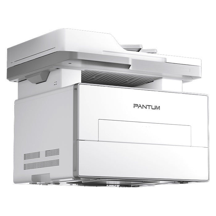 Pantum BM4245ADW monochrome laser multifunction printer front angled view