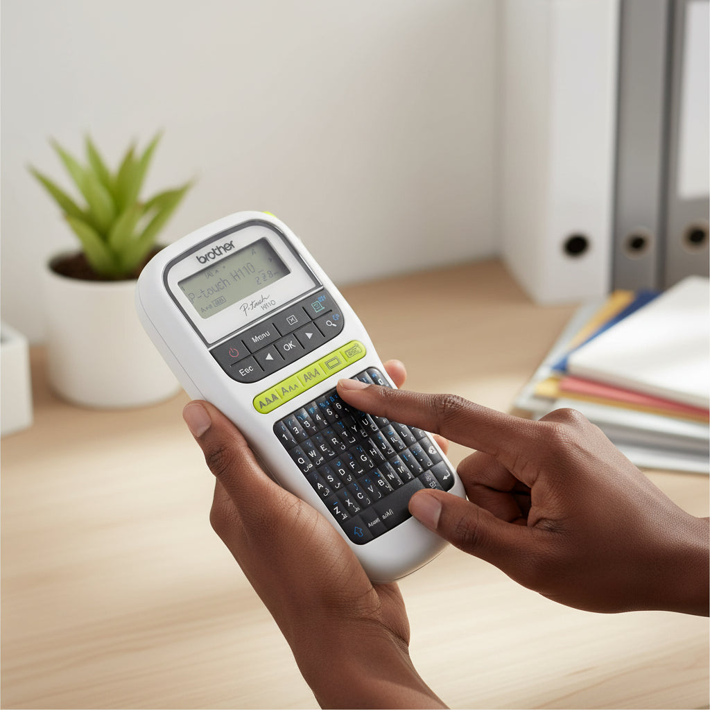 Close-up of the QWERTY keyboard.

