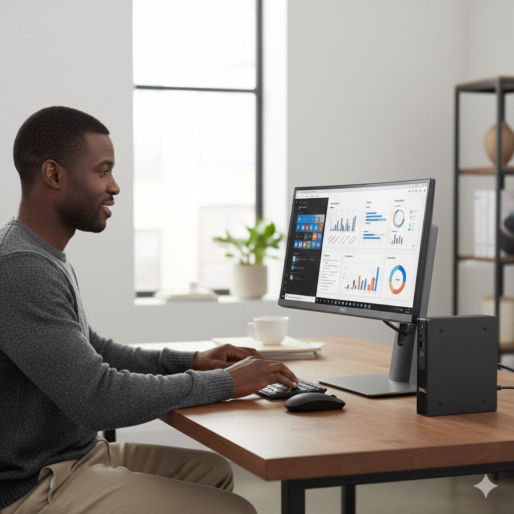 Dell Pro Micro QCM1250 Core Ultra 5 235T AI Desktop 16GB 512GB Win 11 Pro