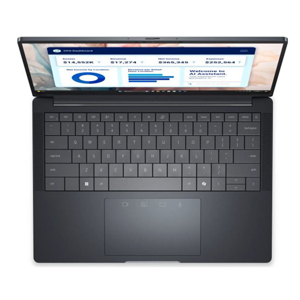 Dell Pro 14 Premium laptop with fingerprint reader security