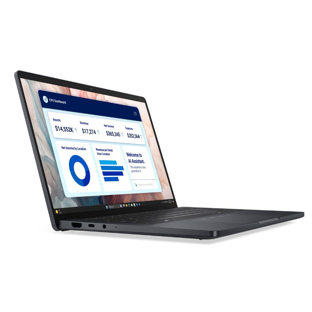 Dell Pro 13 Premium backlit keyboard close-up