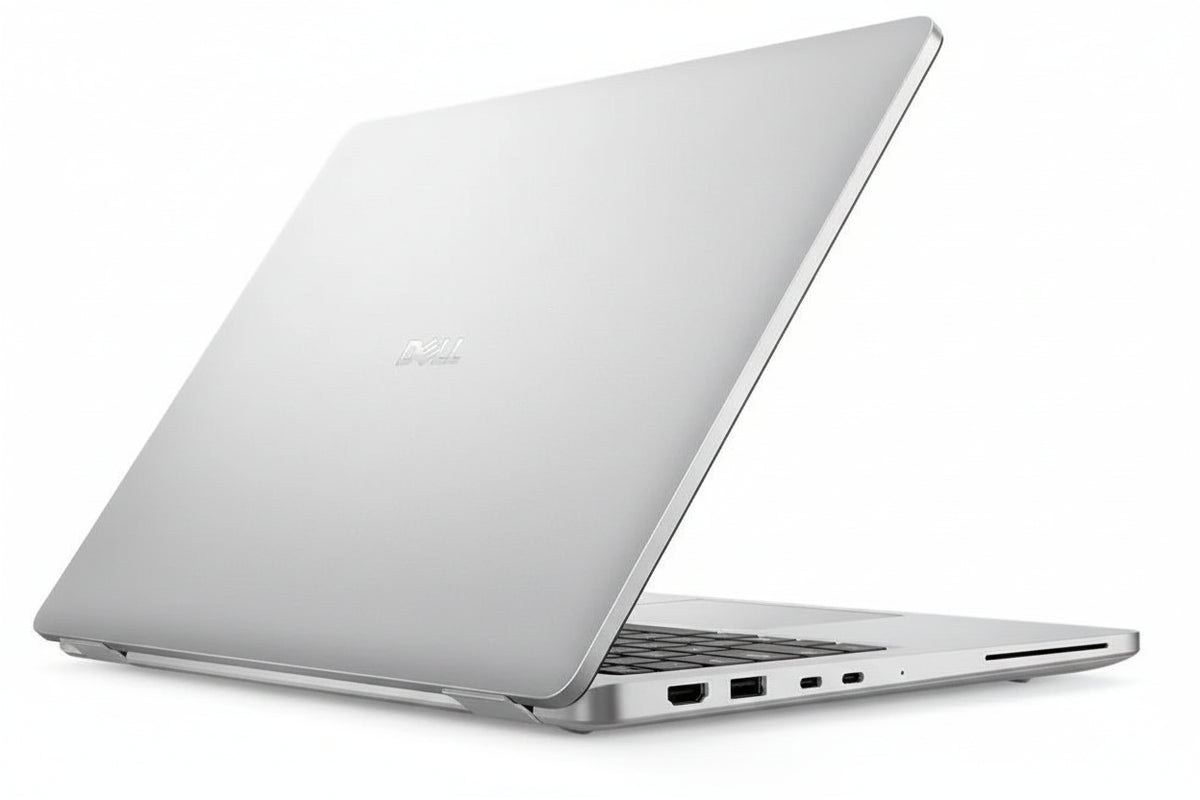 Dell Pro 14 Plus side profile showing 21.2 mm thickness aluminum finish

