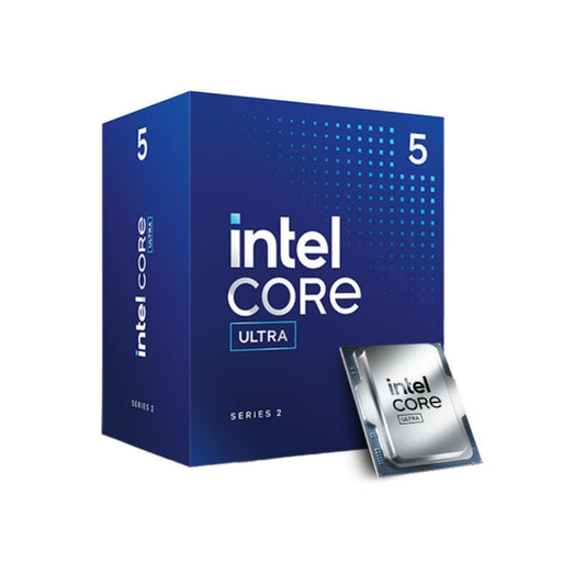 Intel Core Ultra series 2 processor packaging on a white background