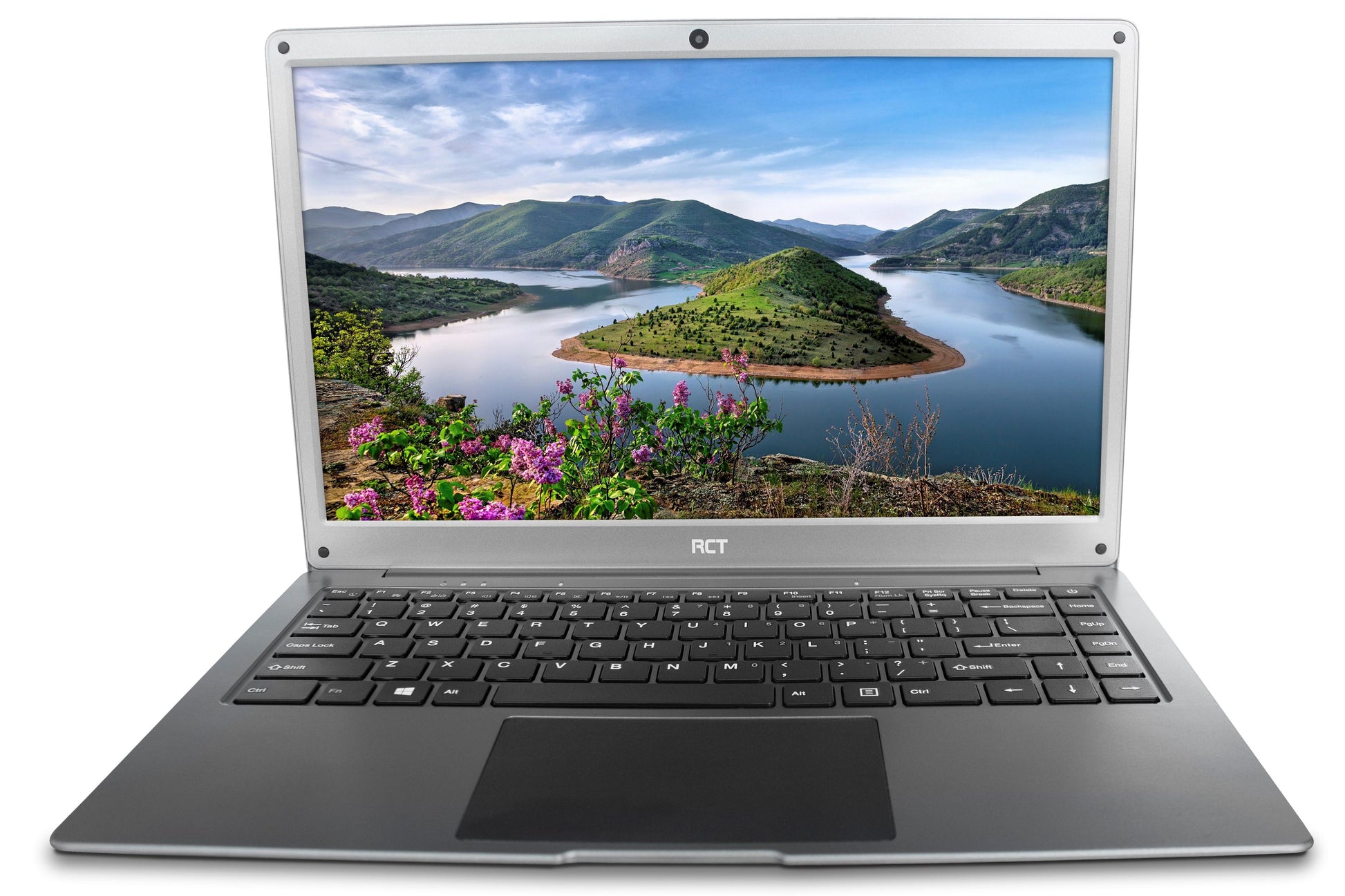 Sleek Bundled Deal RCT Notebook 14 Inch Screen, 4GB RAM, 120GB SSD upgrade, Windows 10 for productivity on the go.