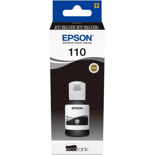 Epson 110 pigment black EcoTank ink bottle C13T03P14A