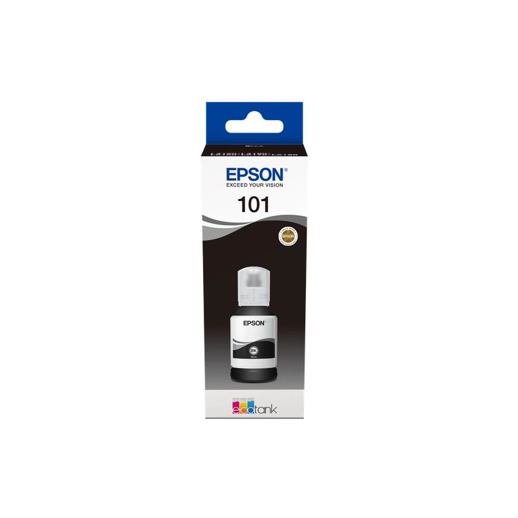 Epson 101 black ink bottle alternate view C13T03V14A