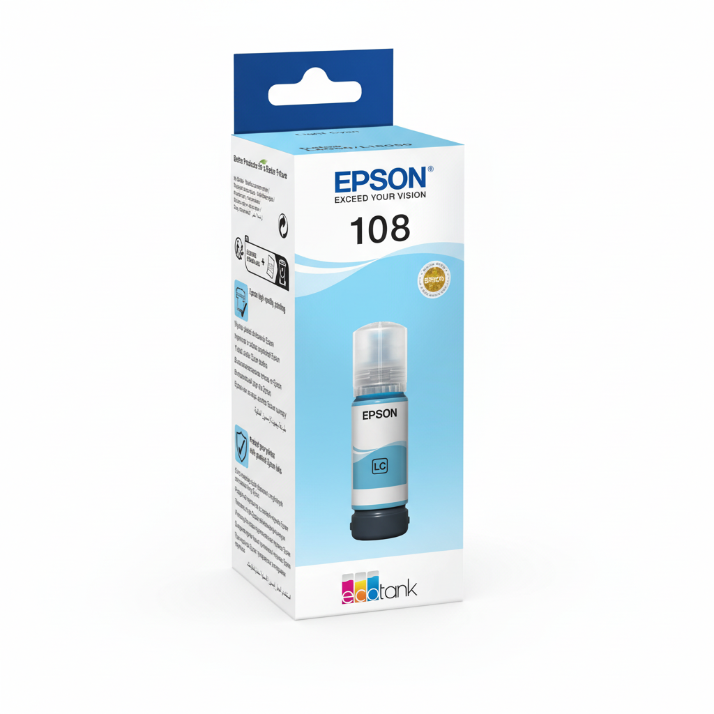 Epson 108 Light Cyan EcoTank original ink