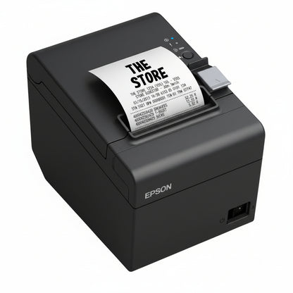 Epson TM-T20IIIE receipt printer printing sample receipt
