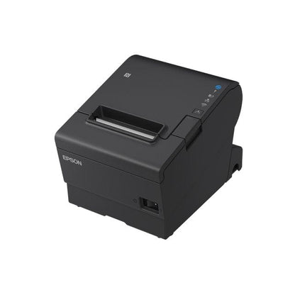 Printer with paper compartment open.

