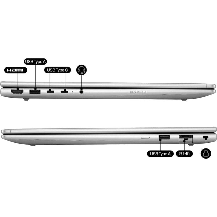 HP ProBook 4 G1iR side ports with USB-C and HDMI