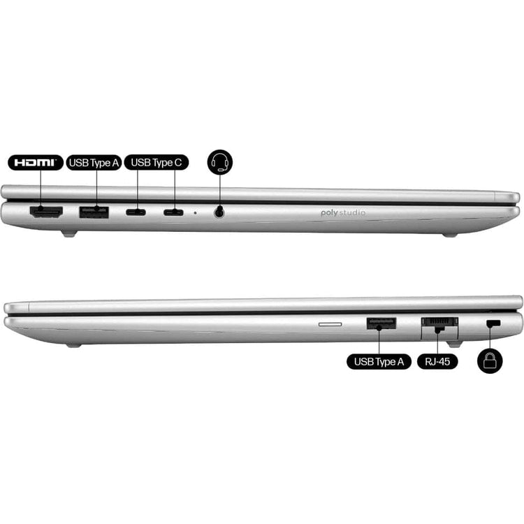 HP ProBook 4 G1iR side ports with USB-C and HDMI