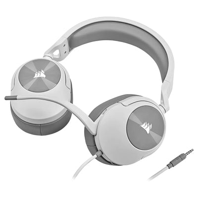 Corsair HS55 Stereo White Gaming Headset – 50mm Drivers, PC/PS4/Xbox