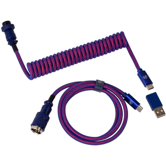 Keychron Premium Coiled Aviator Type-C Keyboard Cable with USB-A Adapter