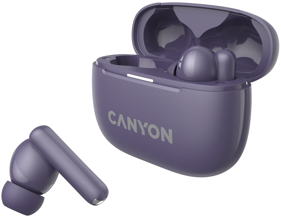 CANYON headset OnGo TWS-10 ANC+ENC Purple