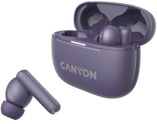 CANYON headset OnGo TWS-10 ANC+ENC Purple
