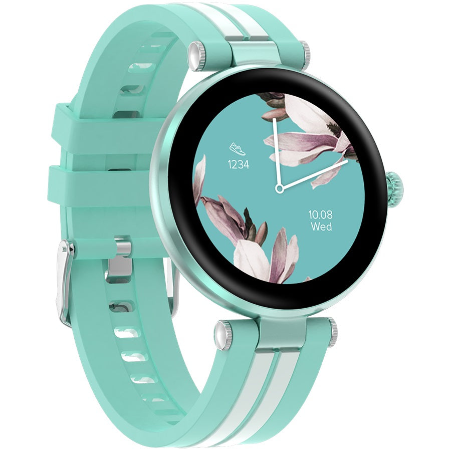 CANYON smart watch Semifreddo SW-61 Green features customizable faces and tracks fitness with 25 sports modes.