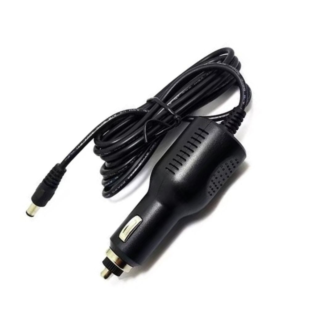 Vehicle cigarette lighter DC power adapter installed