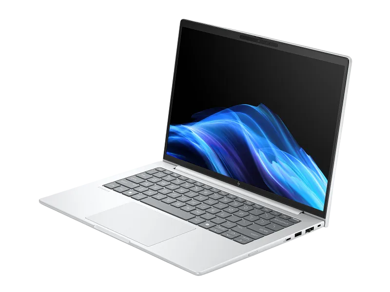 Keyboard with fingerprint sensor on the palm rest.

