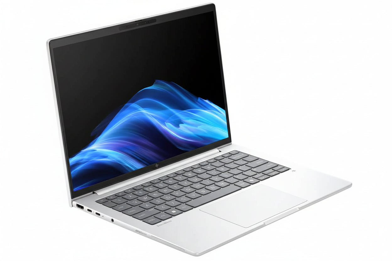 14-inch WUXGA touchscreen display of HP EliteBook 8 G1i showing 16:10 aspect ratio.

