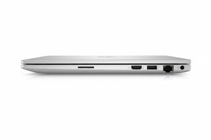 Left side ports of HP EliteBook 8 G1i including dual Thunderbolt 4 and HDMI 2.1.

