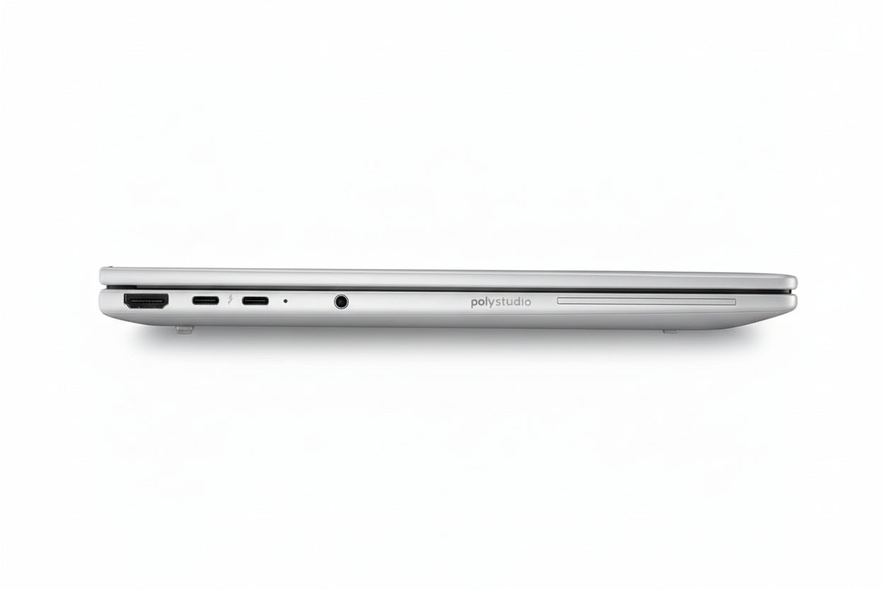 Right side of HP EliteBook 8 G1i showing USB-A port and headphone jack.

