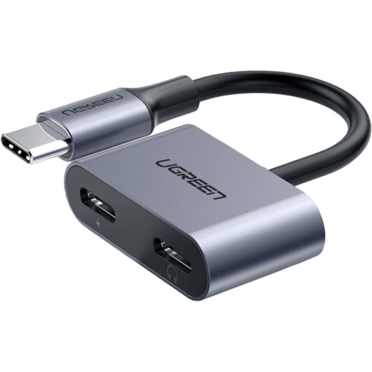 UGREEN USB Type-C Dual Audio and Charging Adapter (15W PD, 2-in-1 Splitter)