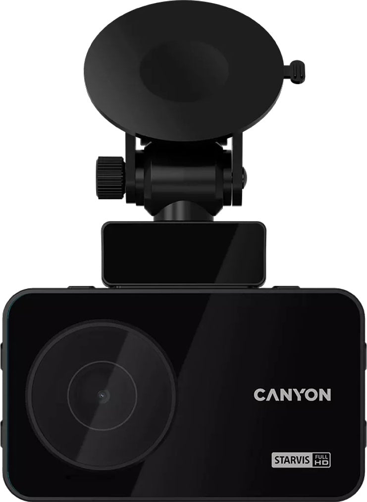 CANYON car recorder DVR10GPS FullHD 1080p Wi-Fi GPS Black with night vision and GPS for enhanced driving security.