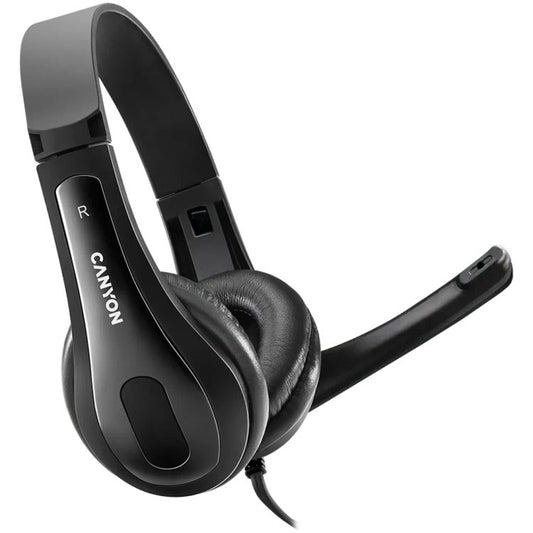 Canyon OnTalk 1 USB-A PC headset CNS-CHSU1B front view
