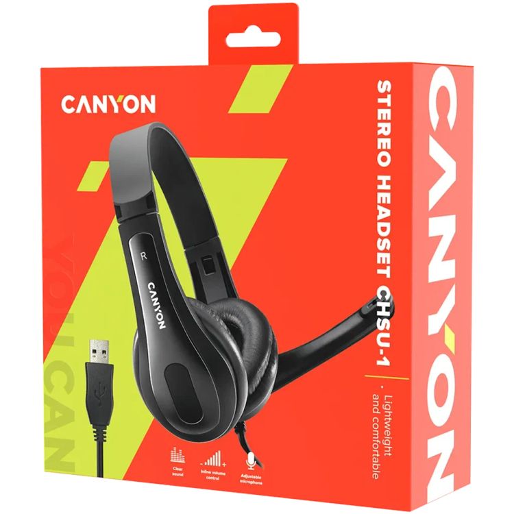 Canyon OnTalk 1 USB-A PC headset CNS-CHSU1B additional view