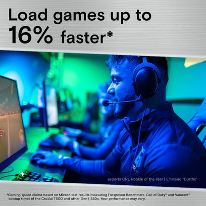 Crucial T500 4TB M.2 NVMe Gen4 NAND SSD
