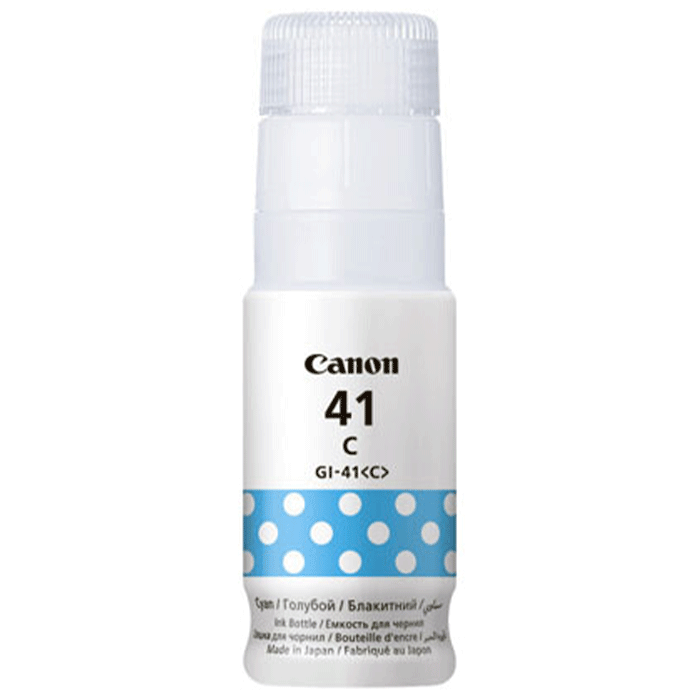 Canon GI-41 Cyan Ink Bottle 70ml Original Ink Refill for PIXMA G Series Printers