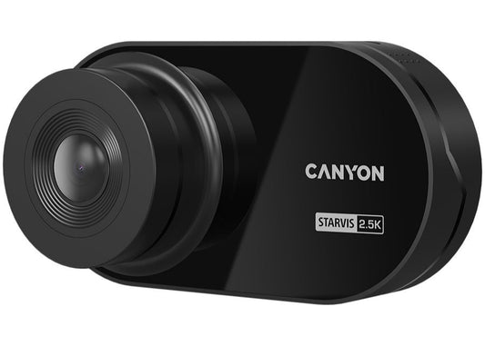Canyon Dashcam 5MP High-Resolution Recording with Night Vision - CND-DVR25 Black