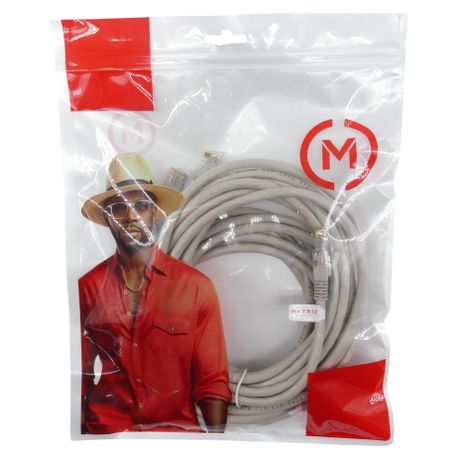 Cat5e 10m Solid Copper - Light Grey Cable - CAT5-SC-10