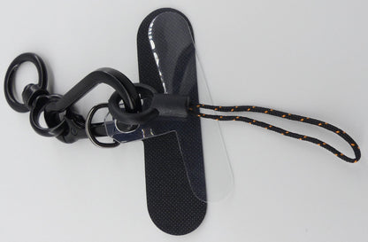 Stylish Cellphone Lanyard with Clip Holder - Climbing Rope Design - White Rainbow LNY-08 for easy access on the go.