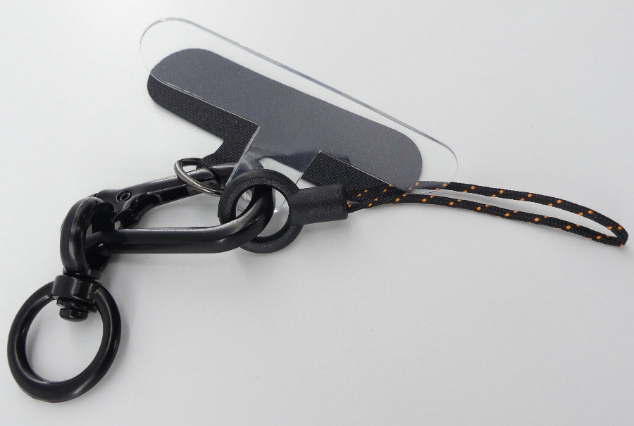 Cellphone Lanyard with Clip Holder - Climbing Rope Design - White Rainbow LNY-08, perfect for easy access on the go.