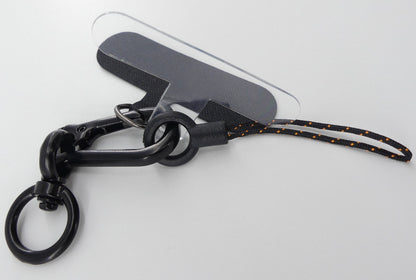Cellphone Lanyard with Clip Holder - Climbing Rope Design - White Rainbow LNY-08, perfect for easy access on the go.