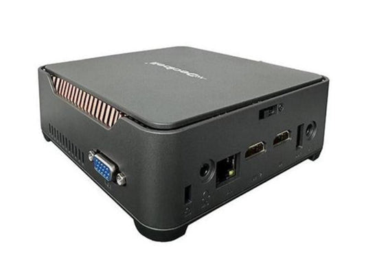 Compact Decibell Mini PC, Powerful, and Ready for 4K Performance, ideal for home and office use with a sleek design.
