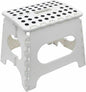 Compact Folding Step Stool - White - Supports Up to 130kg - STEP-WT