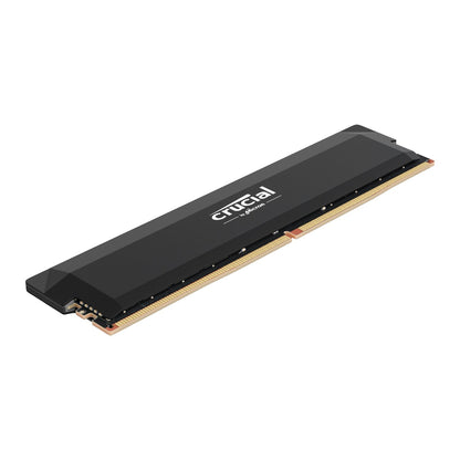 Crucial 16GB DDR5 6400MHz CL38 UDIMM Pro Overclocking Desktop Memory – Black High-Performance RAM for gamers and creators.