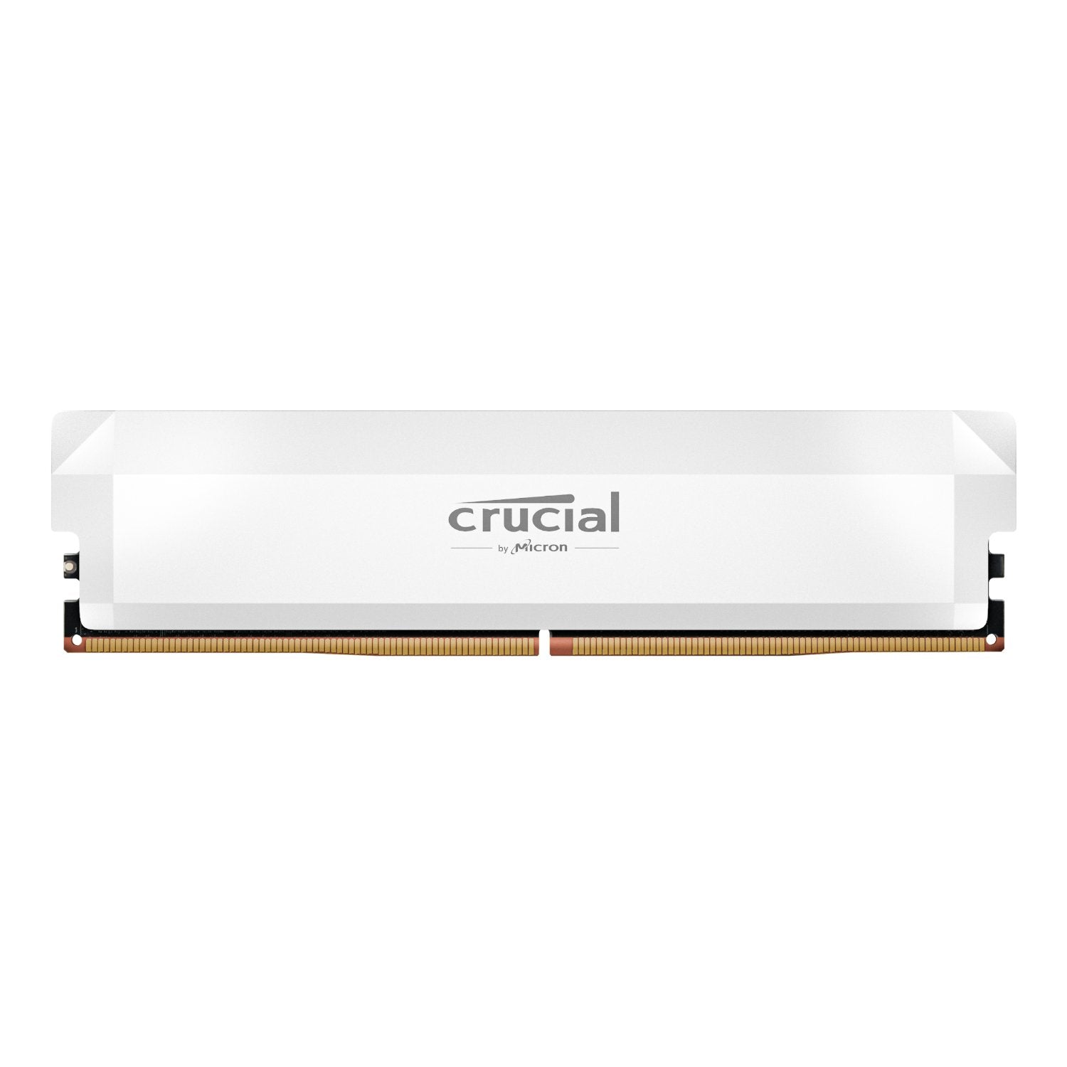 Crucial Pro Overclocking 16GB DDR5 6400MHz UDIMM CL38 Desktop Memory – White High-Speed RAM for gamers and creators.