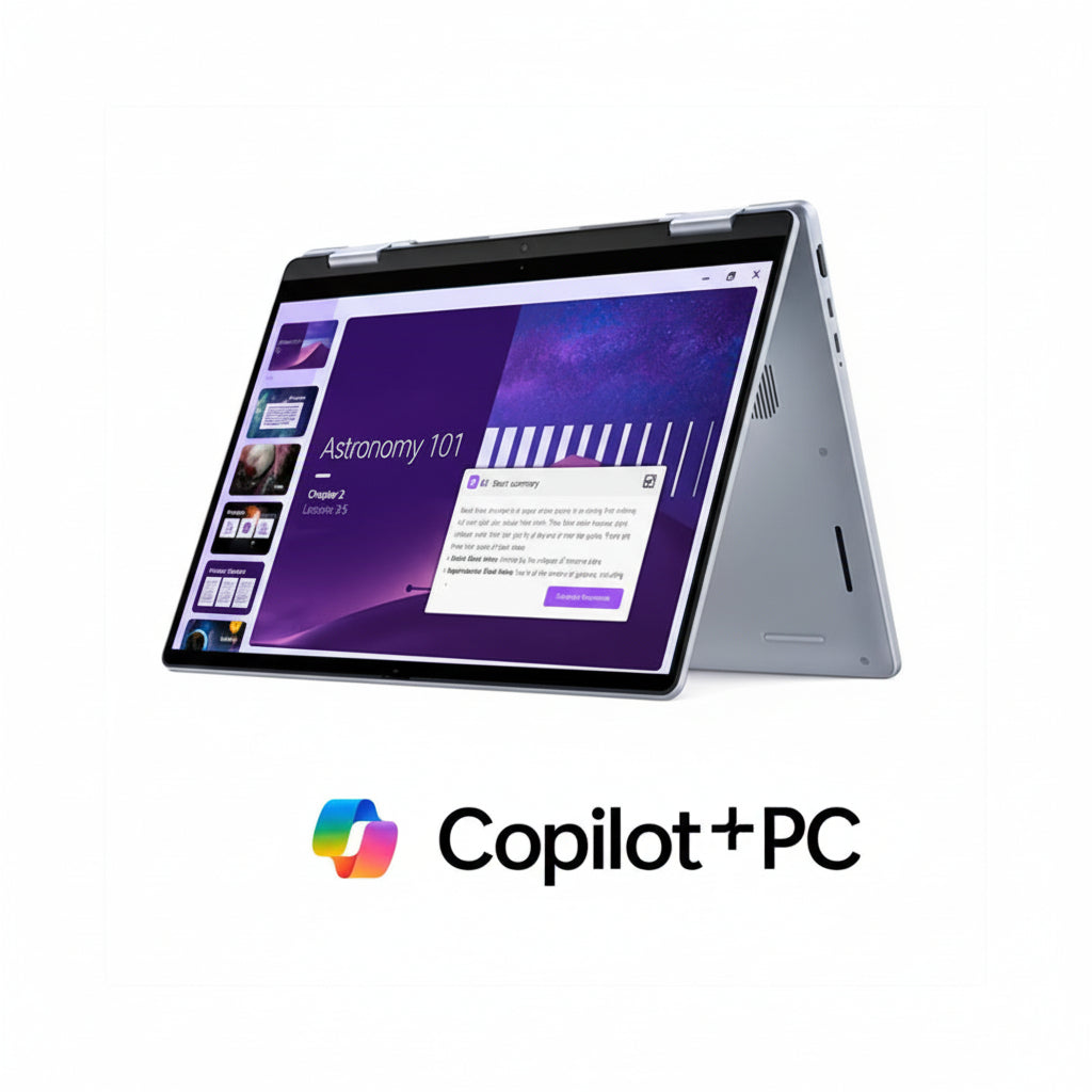 Dell 14 Plus 2-in-1 laptop Ice Blue front view