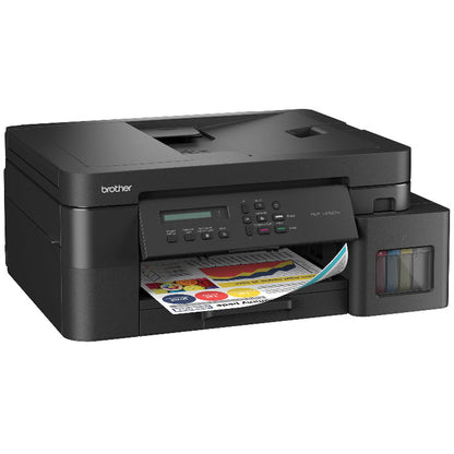 Brother DCP-T830DW printing a colour document from the front
