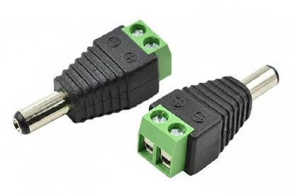 Side view of M-LINK 5.5mm x 2.1mm DC power jack adapter.

