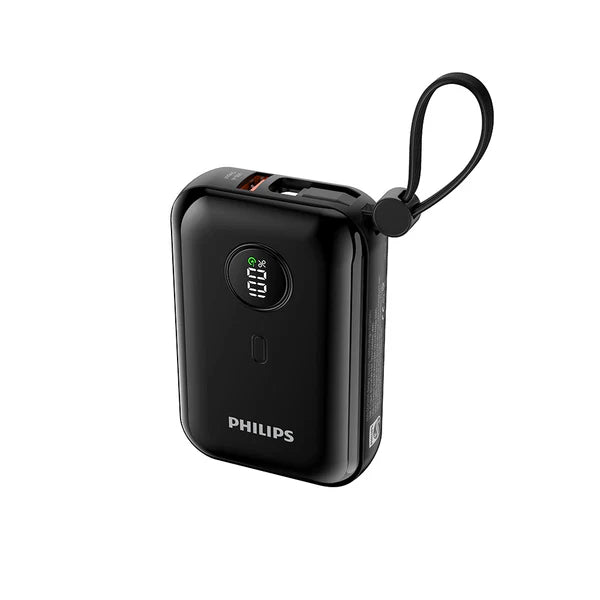 Philips 10,000mAh 22.5W PD Fast Charging Power Bank – Black