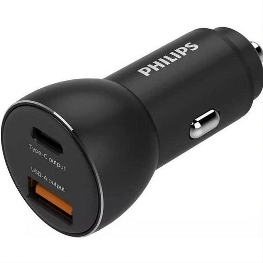 Philips DLP2521/00 36W USB-C PD and USB-A dual-port car charger