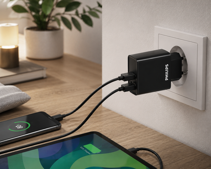 Philips Dual USB Wall Charger 15.5W 3.1A